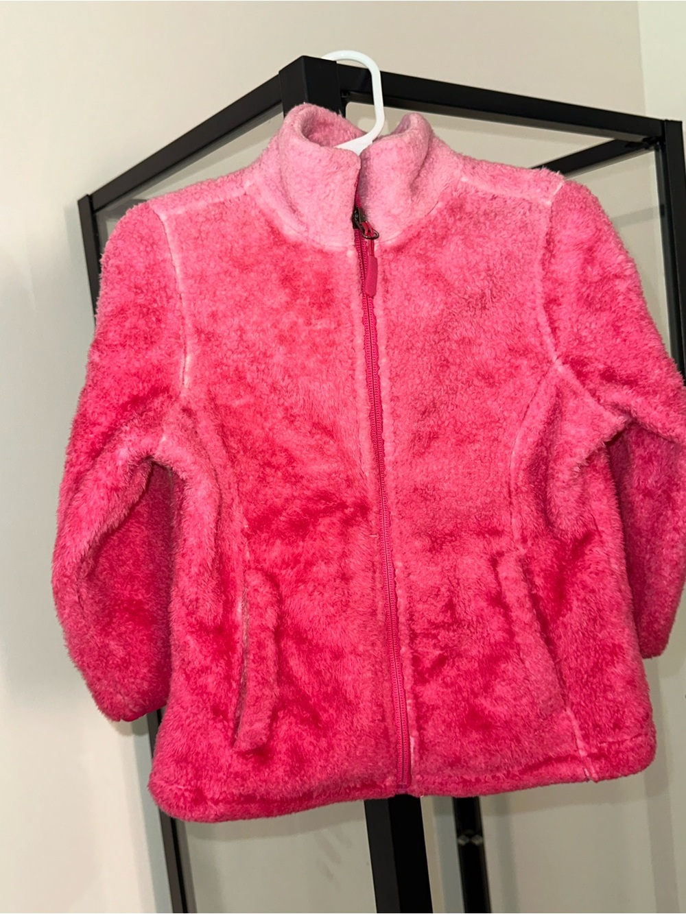 Reebok Plush Hot Pink Full-Zip Kids Jacket Sz 3T